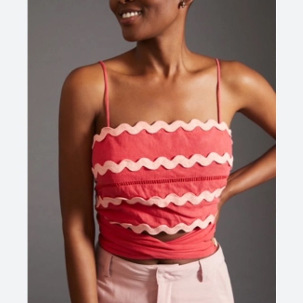 NWT farm rio wrap crop tank